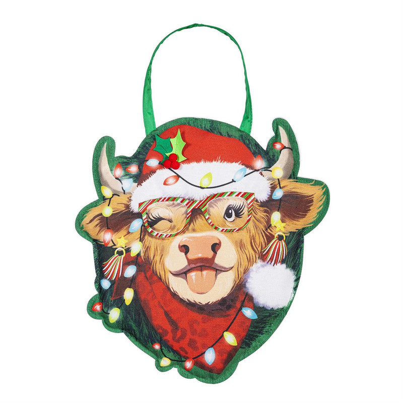 Merry Highland Ho Door Décor