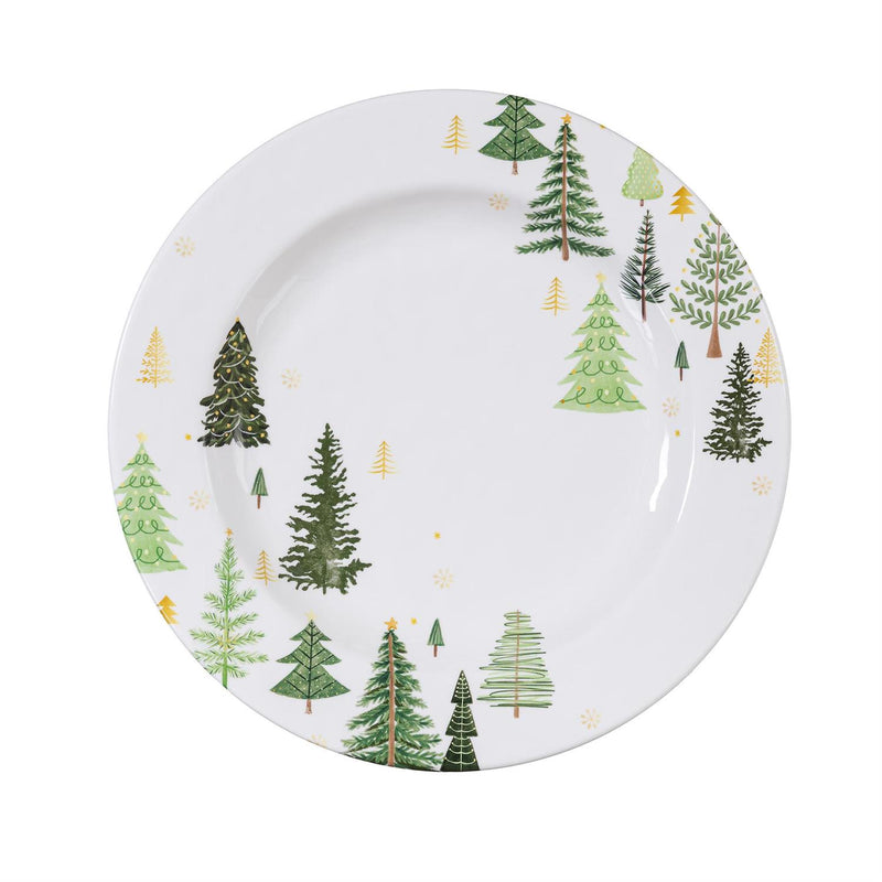 Shades of Green Plate Melamine Dinner Plate, 11"