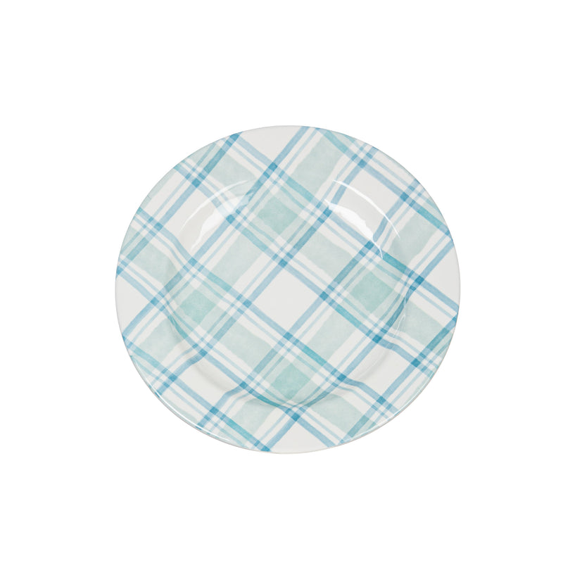 Evergreen Home Accents,11" Melamine Dinner Plate, Winter Frost,11x11x1 Inches