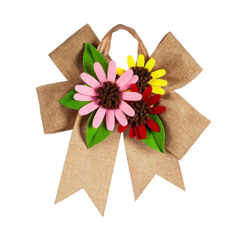 Gerber Daisy Door Tag Bow