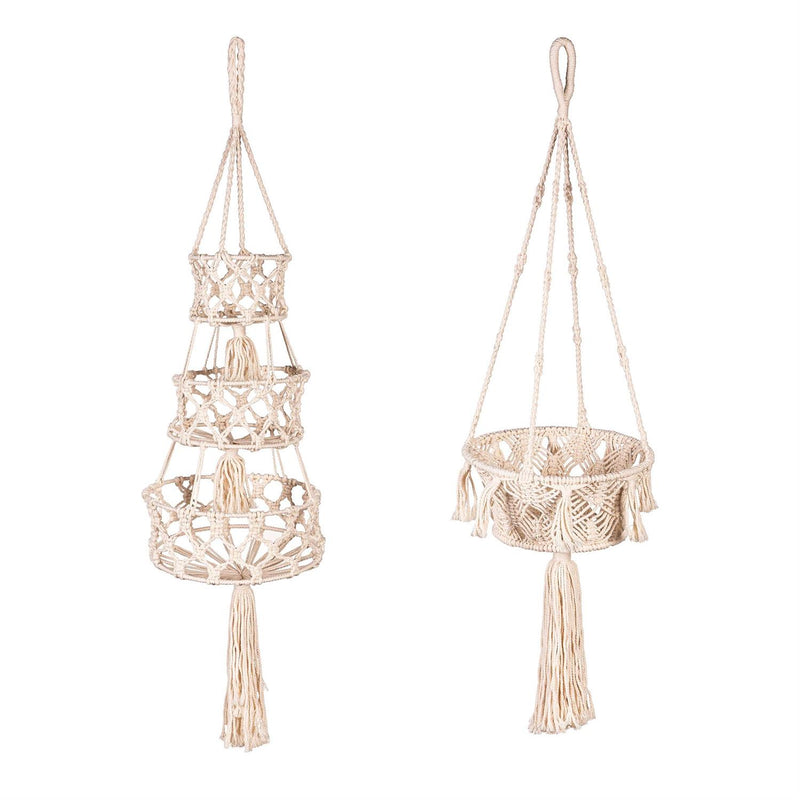 Macrame Hanging Nouveau Plant Cover for Large Planter