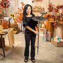 2-in-1 Sunflower Metal Birdbath and Feeder with Mounting Attachment and Stake, 48"H