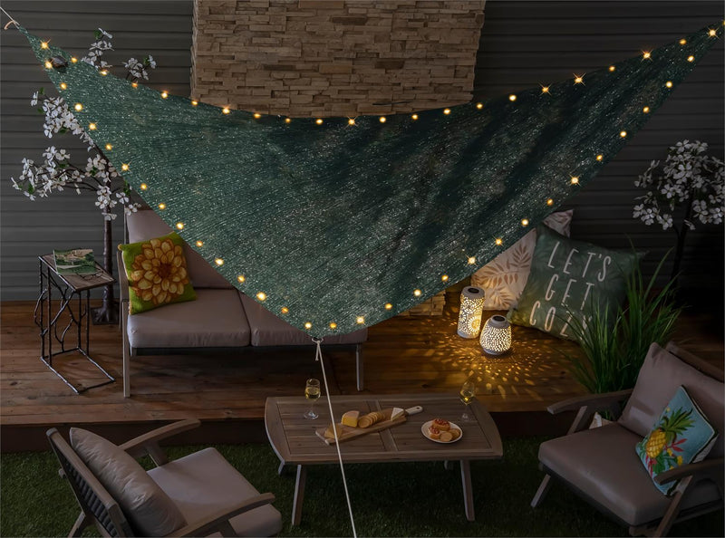 16.5' x 8' LED Triangle Solar Sail, Large