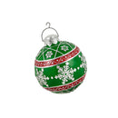 8" Battery Operated Ornament Outdoor Ornament, Green