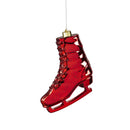 Ice skate Shatterproof Battery Operated LED Ornament, 2 ASST, Red and Silver