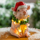 Holiday Wreath LED Pig, 2 ASST,2la2361