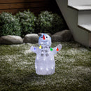 LED Snowman With String Lights,2la2614