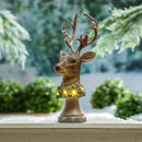 LED Resin Reindeer Bust Statuary,2la2646