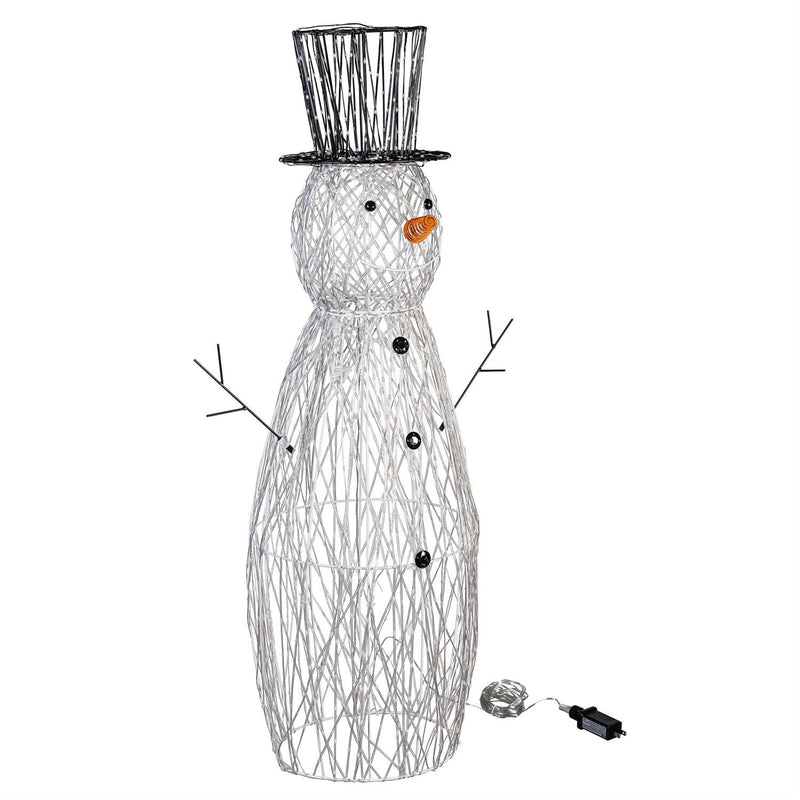 Season to Sparkle Garden Statue, Acrylic LED Statue, Snowman 40"H