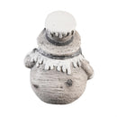 Season to Sparkle Garden Statue, LED MGO Statue, Snowy Santa and Snowman, 14"H, Asst of 2