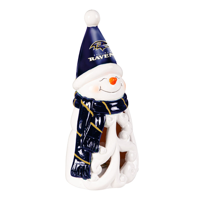 Baltimore Ravens Snowman LED Statuary, 8"
