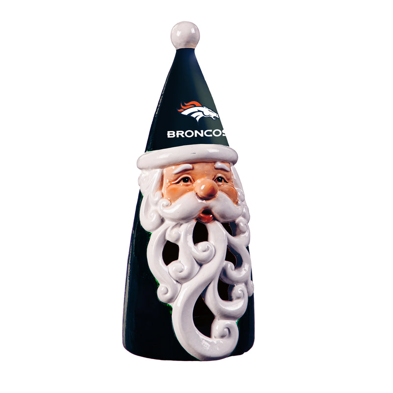 Denver Broncos Santa LED Statuary, 8"