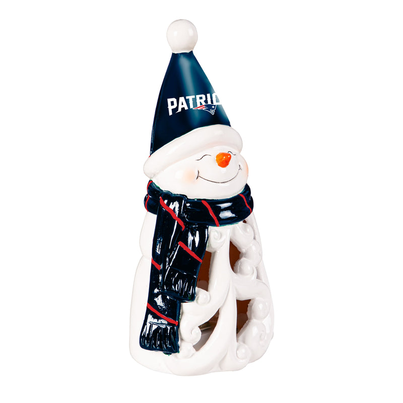 New England Patriots Snowman LED Statuary, 8"