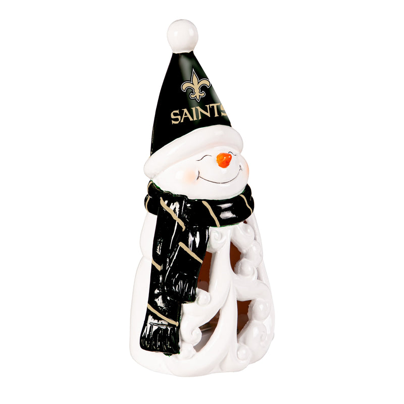 New Orleans Saints Snowman LED Statuary, 8"