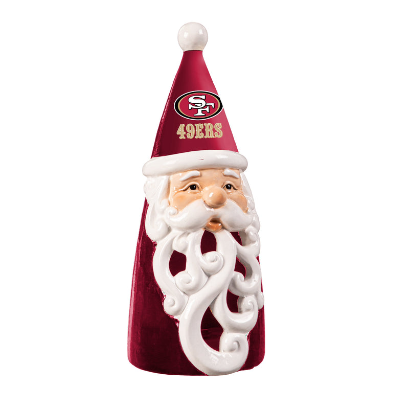 San Francisco 49ers Santa LED Statuary, 8"