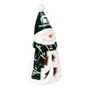 Michigan State University Snowman LED Statuary, 8"