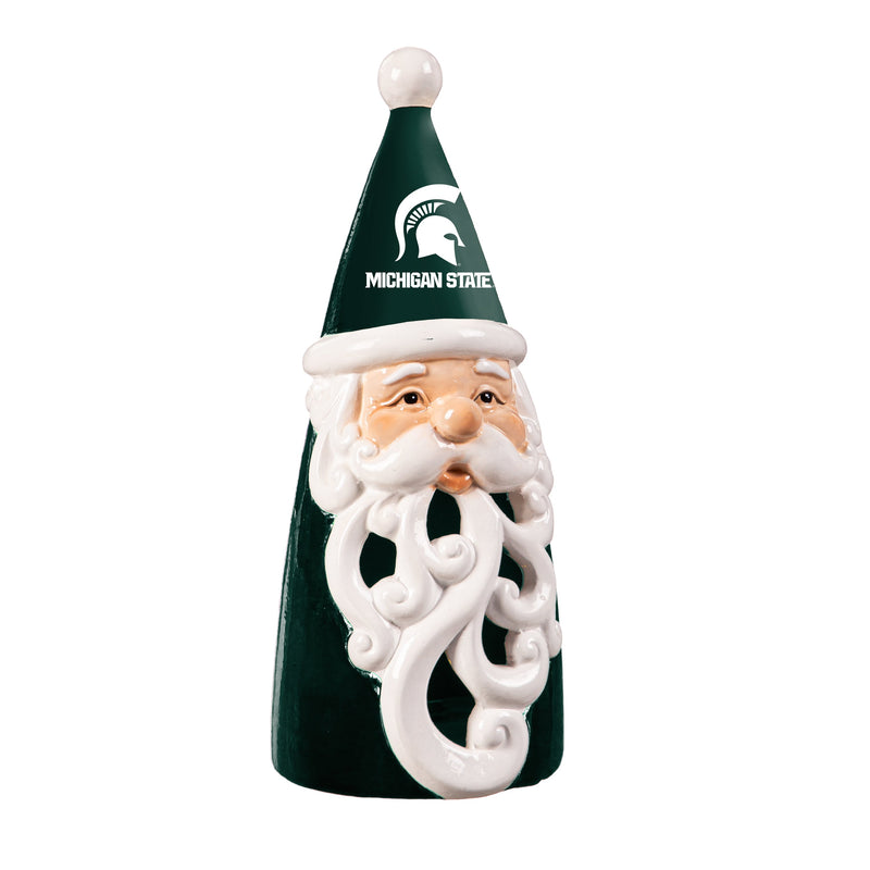 Michigan State University Santa LED Statuary, 8"