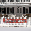 Christma Ornament Fence Banner