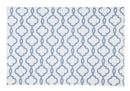 Woven Vinyl PVC Placemat, Blue Pattern, Set of 4,2pm005