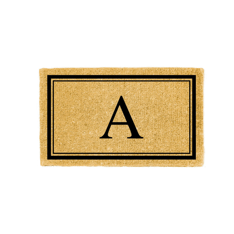 Monogram Coir Mat, Letter  "A"