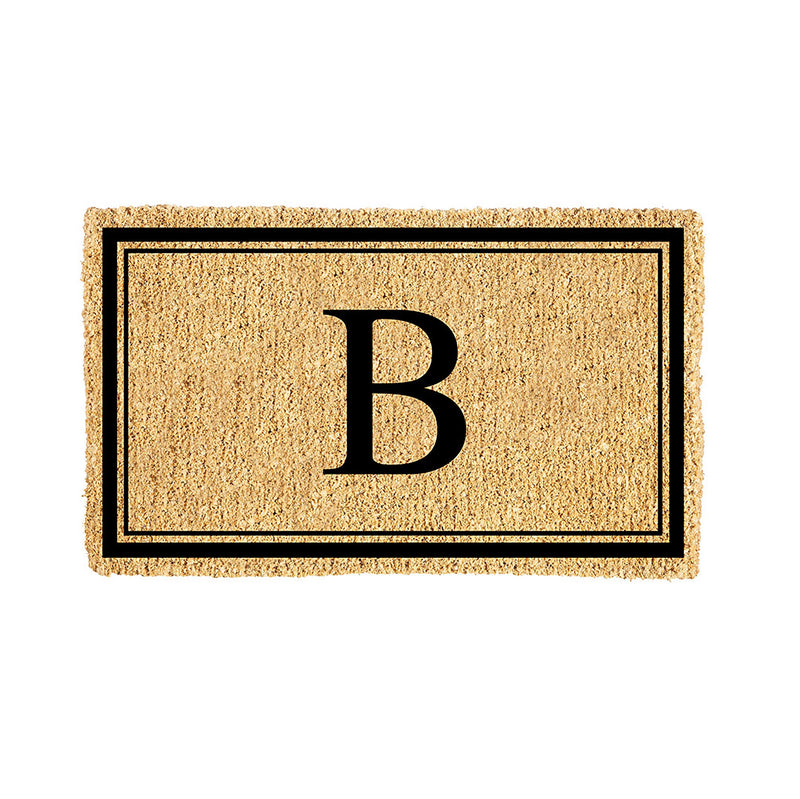 Monogram Coir Mat, Letter  "B"
