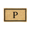 Monogram Coir Mat, Letter  "P"