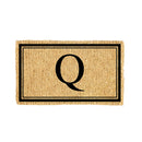 Monogram Coir Mat, Letter  "Q"