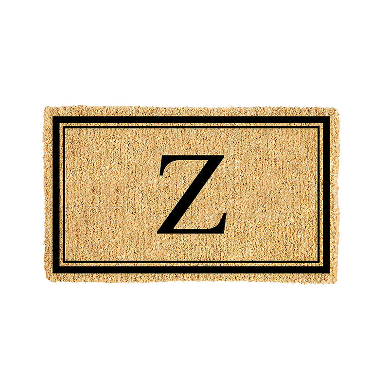 Monogram Coir Mat, Letter  "Z"