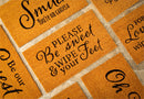 Funny Greeting Coir Mat