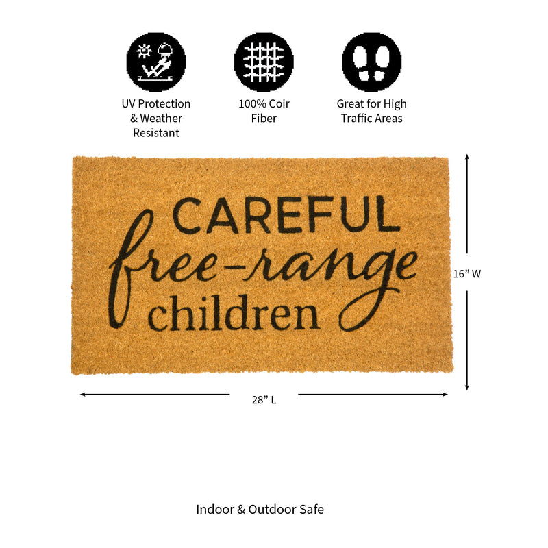 Careful Free-Range Children Coir Mat