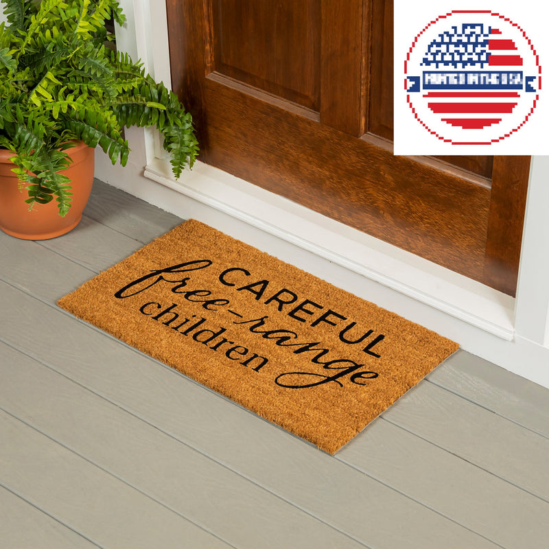 Careful Free-Range Children Coir Mat
