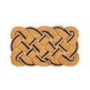Navy and Natural Coir Woven Mat