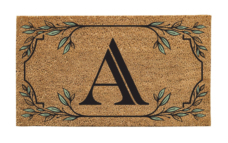 Monogram Coir Mat, Letter  "A"