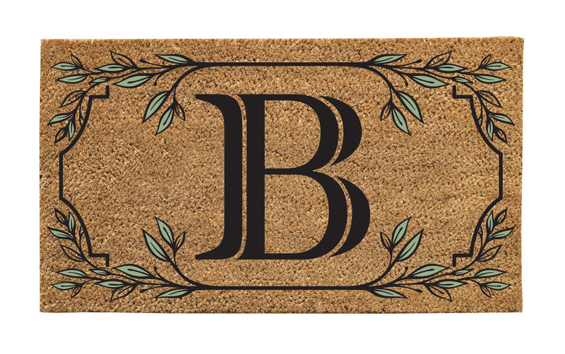 Monogram Coir Mat, Letter  "B"