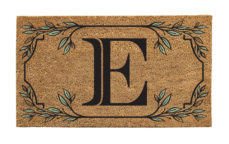 Monogram Coir Mat, Letter  "E"