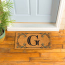 Monogram Coir Mat, Letter  "G"