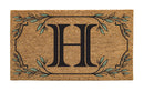 Monogram Coir Mat, Letter  "H"