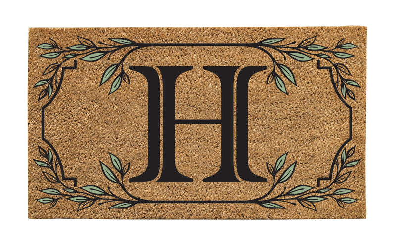Monogram Coir Mat, Letter  "H"