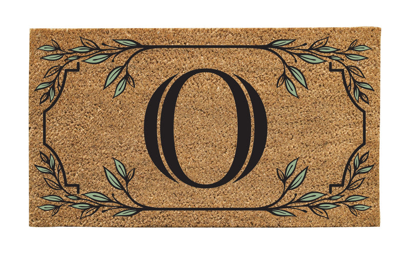 Monogram Coir Mat, Letter  "O"
