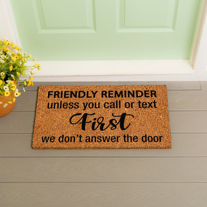 Friendly reminder Coir Mat