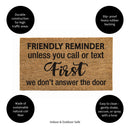 Friendly reminder Coir Mat