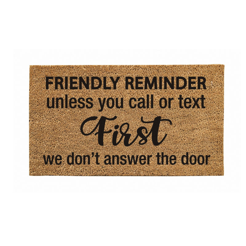 Friendly reminder Coir Mat