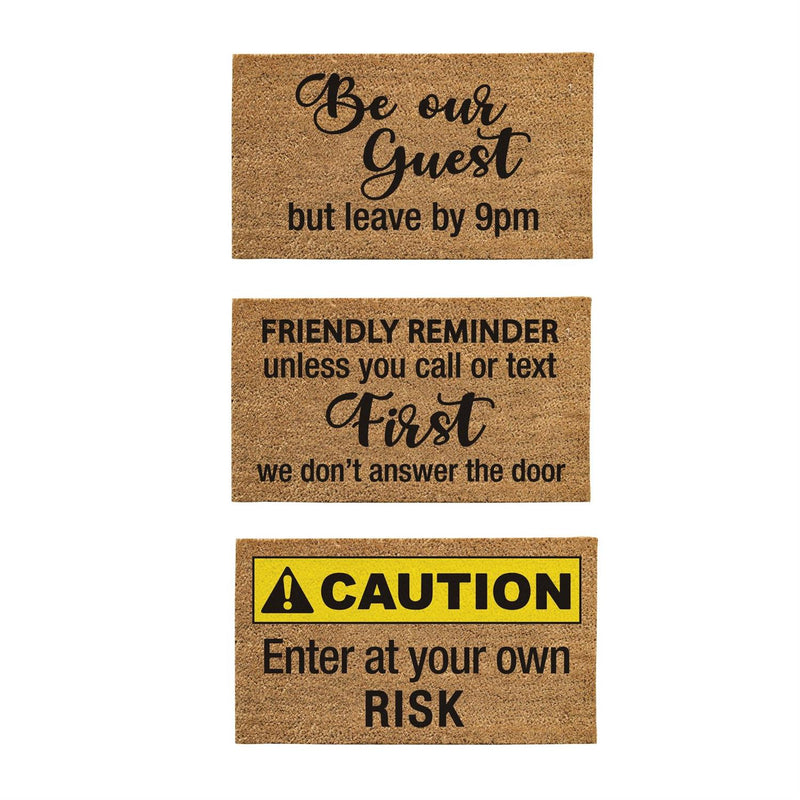 Door Humor Coir Mat