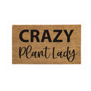 Crazy Plant Lady Coir Mat