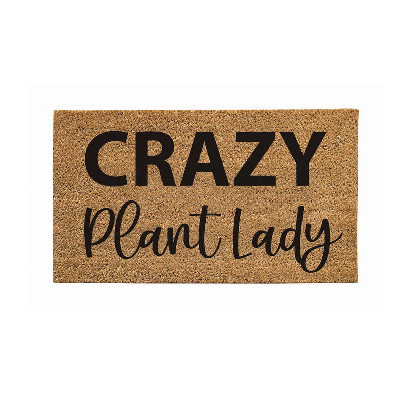Crazy Plant Lady Coir Mat