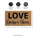 Love Grows Here Coir Mat