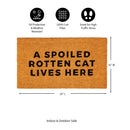A spoiled rotten cat Coir Mat