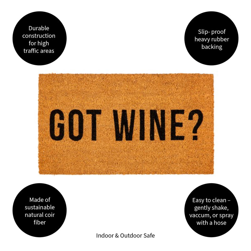 Got Wine? Coir Mat