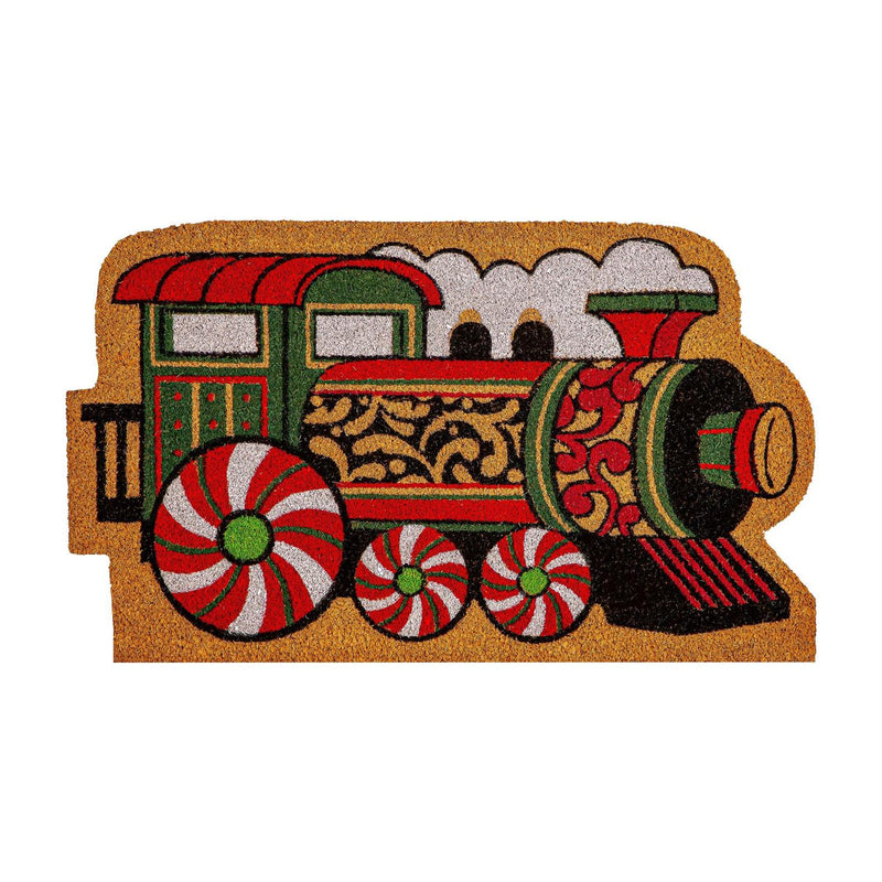 Home for the Holiday Shaped Coir Mat