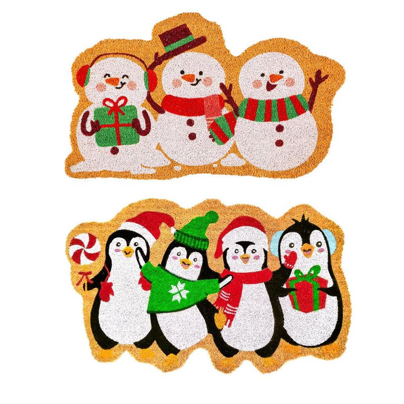 Winter Crew Shaped Coir Mat